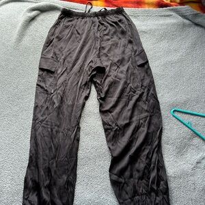 PINK Victoria's Secret Black Cargo Pants
